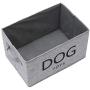 Linen-Cotton Blend Dog Storage bin, Dog Toy Basket, Storage Bins for Dog Toys - Perfect for Organizing Pet Toys, Blankets, Leashes and Food