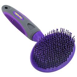 Soft Pet Brush by Hertzko - For Dogs and Cats – for Detangling and Removing Loose Undercoat or Shed Fur for large and small animals – Ideal for Everyday Brushing Long and Short Hair – for Sensitive Skin