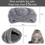 Mojonnie Soft Warm Cat Bed for Winter Cat Tent Self-Warming Sleeping Bed for Cats Fleece Pet Cave Bed for Winter Pets Puppy Indoor Pet Triangle Nest Mojonnie Soft Warm Cat Bed for Winter Cat Tent Self-Warming Sleeping Bed for Cats Fleece Pet Cave Bed for Winter Pets Puppy Indoor Pet Triangle Nest