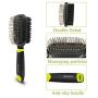 FASTINGDOG Dog Grooming Slicker Brush, Cat Dog Grooming Slicker Massage Brushes, Soft Bristle Bath Brush for Cats, Double-Sided Spring Comb Shedding Grooming Tools