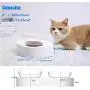 PETKIT Elevated Cat Food Bowls, 15in Tilted Adjustable Cat Raised Bowl with Detachable Elevated Stand, Stress Free Food Grade Material, Small Pet Bowls Feeder for Cats and Small Dogs PETKIT Elevated Cat Food Bowls, 15in Tilted Adjustable Cat Raised Bowl with Detachable Elevated Stand, Stress Free Food Grade Material, Small Pet Bowls Feeder for Cats and Small Dogs