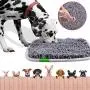 LAMTWEK Snuffle Mat for Dogs, 17'' x 21'' Dog Snuffle Mat Interactive Feed Game for Boredom, Encourages Natural Foraging Skills and Stress Relief, Easy to Fill/Machine Washable (with 2PCS Suction Cups LAMTWEK Snuffle Mat for Dogs, 17'' x 21'' Dog Snuffle Mat Interactive Feed Game for Boredom, Encourages Natural Foraging Skills and Stress Relief, Easy to Fill/Machine Washable (with 2PCS Suction Cups