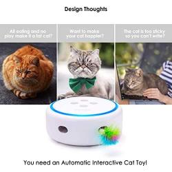 PETBIA Interactive Cat Toy Plus Cat Water Fountain, 84oz/2.5L Automatic Pet Water Fountain