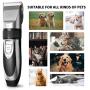 Lttrbx Dog Clippers Grooming Kit Low Noise Pet Hair Trimmer Rechargeable Cordless Dog Hair Remover Pet Professional Grooming Tool with Comb Guide for Pet Dogs Cats and Other Hairy Animals Horse