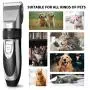 Lttrbx Dog Clippers Grooming Kit Low Noise Pet Hair Trimmer Rechargeable Cordless Dog Hair Remover Pet Professional Grooming Tool with Comb Guide for Pet Dogs Cats and Other Hairy Animals Horse