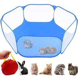 GABraden Small Animals Tent,Reptiles Cage,Breathable Transparent Pet Playpen Pop Open Outdoor/Indoor Exercise Fence,Portable Yard Fence