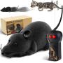 Rofesi Wireless Remote Control Mouse Toy, Electronic RC Rat Flocking Mouse Interactive Cat Toys Moves Like a Real Mice, Fun for Cats Dogs Pets