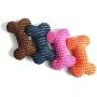 Glorisun Dog Bones Toys, Durable Plush Dog Toy Built-in Vocal Airbag, Pet Chew Dental Toy for Interactive Play Training and Fun
