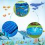Dycsin Dog Pool Foldable Hard Plastic PVC Swimming Bath Pet Pool for Large Dogs Kiddie Outdoor Portable Collapsible Pool