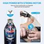 OKMEE Upgraded High Power Dog Nail Grinder, The Lowest Noise Pet Nail Trimmer with 2-Speed and Extra 2 Grinding Heads for Large, Medium, Small Dogs and Cats