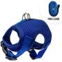 Downtown Pet Supply Cat Vest Harness and Leash Combo with Added Safety Features to Make it Escape Proof for Small, Medium, Large Cats and Small Dogs/Puppy (Available in Blue and Black)