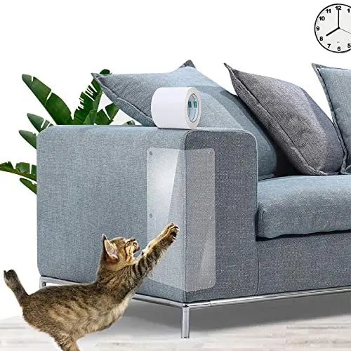 4 Pack Anti Scratch Cat Training Tape and 1 Roll Double Sided Carpet Tape Cloth Adhesive Tape, Anti Scratch Tape Cats Furniture Protectors with Waterproof High Viscosity Mesh Adhesive Tape 4 Pack Anti Scratch Cat Training Tape and 1 Roll Double Sided Carpet Tape Cloth Adhesive Tape, Anti Scratch Tape Cats Furniture Protectors with Waterproof High Viscosity Mesh Adhesive Tape