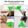 ECOSCO Windmill Cat Toy Interactive Stick Cat Toy Turntable Cat Toy with Suction Cup,Pet Interactive Puzzle Training Turntable Teasing Toys