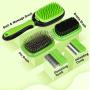 Lattook 5 in 1 Pet Grooming Kit, Detachable Double Sided Dog & Cat Brush Set for Long or Short Hair Removes Undercoat, Dander, Dirt, Massages, Improves Circulation…
