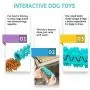 Tough Dog Toys for Aggressive Chewers Large Breed,Dog Chew Toys, Durable Dog Toys,Natural Rubber Interactive Dog Toys,Big Indestructible Dog Toy,Medium Puppy Chew Toys Teething chew Toys (Blue)