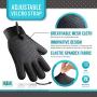 K&K Pet Grooming Gloves Gift Set. Premium Deshedding Gloves for easy, mess-free grooming of Dogs, Cats, Rabbits and Horses with Long/Short/Curly fur. 1 Pair Gentle Hair Remover Mitt & Storage Bag