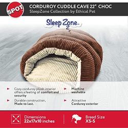 Ethical Pets Sleep Zone Cuddle Cave -Pet Bed for Cats and Small Dogs - Attractive, Durable, Comfortable, Washable by SPOT