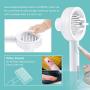 Self Cleaning Slicker Brush - Dogs Shedding Grooming Tool，Innovative design-RETRACTABLE Pins，Dog Brushes Remove Loose Undercoat Mats and Tangled Hair - Suitable for Curly & Thick Fur and Long Fur Dogs