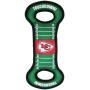 NFL Football Field DOG TOY with Squeaker. - KANSAS CITY CHIEFS - For Tug, Toss, and Fetch. - Tough & Durable PET TOY