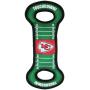 NFL Football Field DOG TOY with Squeaker. - KANSAS CITY CHIEFS - For Tug, Toss, and Fetch. - Tough & Durable PET TOY