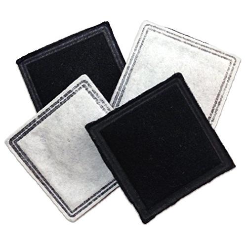 PetSafe Drinkwell Replacement Filter for Current Pet Fountains, Pack of 4, Organic Charcoal Carbon Filter for Cats and Dogs