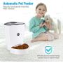 isYoung Automatic Cat Feeder, 4L Smart Pet Feeder for Cat & Dog - 6 Meal, LCD Display with Timer Programmable, Portion Control - Battery/Plug-in Power