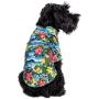 Parisian Pet Hawaiian Dog Clothes - Hibiscus Print Dress/Tropical Shirt - Dog Luau Costume for Male and Female Dogs - Perfect Summer Dress for Pets