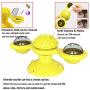 HH HHAO SPORT Windmill Cat Toy Turntable Cat Spinning Toy Teasing Interactive Cats Suction Cup Toy Indoor Cat Spinner Aggressive Kitty Toy Massage/Tickling Ball with Glowing Ball and Catnip
