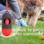 Bolux 5ft Dog Leash, Heavy Duty Rope Leash with 2 Padded Handle – Pet Training Lead with 3M Reflective Double Handle for Traffic Control Safety, Perfect for Large Medium or Small Dog
