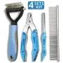 NANRE Dog Nail Clippers,Trimmer & Comb Gift Sets, Pet Grooming Tool for Dogs & Cats