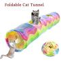 SZMYLED Interactive Pet Tubes with Fun Balls and Crinkle Peep Hole,Colorful Collapsible Cat Tunnel Toys, Indoor Tunnel Funny Kitten Toy with Sound Paper for Pet Cat