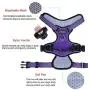 Hikiko Dog Harness and Leash Set,Adjustable Reflective Breathable Oxford Soft Vest Easy to Control Suitable Outdoor Walking for Small Medium and Large Dogs
