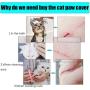 JAKI Anti-Scratch Cat Feet Covers, Adjustable Prickly Anti-Off Shoes for Cat Silicone Cat Paw Protector Boots for Cats of Various Sizes for Bathing and Shaving in Family or Pet Beauty Salon