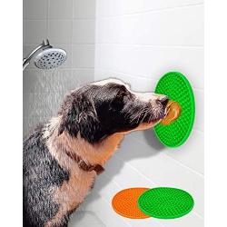 EAVPORT Dog Lick Pad, Peanut Butter Slow Feeder Lick Mat for Dogs with Suction Cups, Distraction Device for Pet Bathing, Grooming and Training