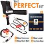 Padded Dog Harness Set: No More Struggling! Easy & Full Control With a Durable No-Pull Harness, Comfortable for Your Pet, Small to X-Large. Reflective & Washable. Includes a Leash and a Car Seat-Belt