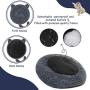 Grneric POXURIO Dog Bed Comfortable Cute Cat Shape Bed for Cats or Dogs, Ultra Soft Pet Beds with Removable Pillow (20/25/30)