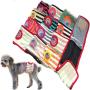 FunnyDogClothes Set - 6pcs Dog Puppy Diaper Male Boy Belly Band Random Colors Reusable Washable for Small Pet (XXS - Waist 8'' - 9'')