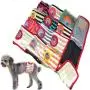 FunnyDogClothes Set - 6pcs Dog Puppy Diaper Male Boy Belly Band Random Colors Reusable Washable for Small Pet (XXS - Waist 8'' - 9'')