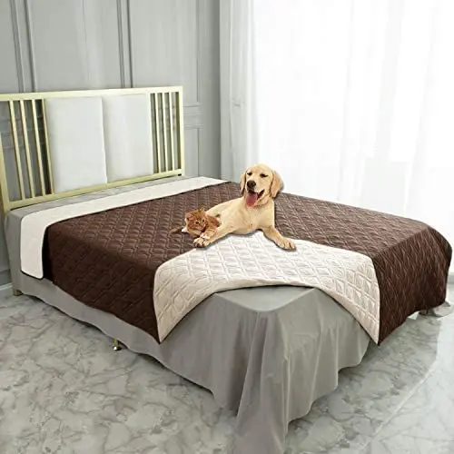 Ameritex Waterproof Dog Bed Cover Pet Blanket for Furniture Bed Couch Sofa Reversible Ameritex Waterproof Dog Bed Cover Pet Blanket for Furniture Bed Couch Sofa Reversible