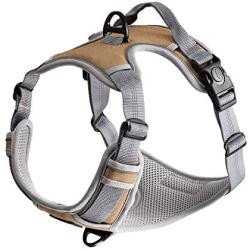 WePet Front Range Dog Harness, Adjustable, Reflective and Padded Pet Vest Harness, No Pull, Easy Control Handle and Front Clip for Walking, Training Small, Medium, Large Dogs