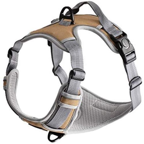 WePet Front Range Dog Harness, Adjustable, Reflective and Padded Pet Vest Harness, No Pull, Easy Control Handle and Front Clip for Walking, Training Small, Medium, Large Dogs