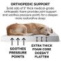 Furhaven Pet - Traditional Orthopedic Foam Mattress Dog Bed and Calming Anti-Anxiety Round Oval Nest Cuddler Dog Bed for Dogs and Cats - Multiple Sizes, Styles, and Colors.