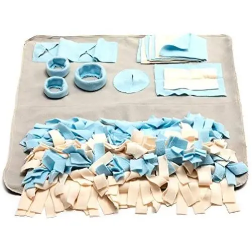 Hollypet Multi-use Dog Snuffle Mat Pet Feeding Mats Durable Interactive Puzzle Traning Nosework Blanket Toy, 23.6x23.6 Inches Hollypet Multi-use Dog Snuffle Mat Pet Feeding Mats Durable Interactive Puzzle Traning Nosework Blanket Toy, 23.6x23.6 Inches