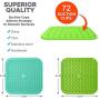 KILIN Dog Lick Mat 3Pack,Dog Washing Distraction Device,Calming Mat for Dog Anxiety Relief,8.2'' Large Dog Lick Pad with 72 Super Suction Perfect for Pet Bathing,Grooming,and Dog Training