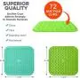 KILIN Dog Lick Mat 3Pack,Dog Washing Distraction Device,Calming Mat for Dog Anxiety Relief,8.2'' Large Dog Lick Pad with 72 Super Suction Perfect for Pet Bathing,Grooming,and Dog Training KILIN Dog Lick Mat 3Pack,Dog Washing Distraction Device,Calming Mat for Dog Anxiety Relief,8.2'' Large Dog Lick Pad with 72 Super Suction Perfect for Pet Bathing,Grooming,and Dog Training