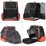 Texsens Cat Backpack Carrier, Super Breathable Carrier Backpack, Airline-Approved Bubble Cats and Puppies Backpacks, Designed for Hiking, Travel& Walking