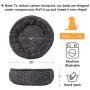 Dog Bed - Comfortable Pet Bed - Ultra Soft Fabric - Machine Washable - Self Warming Round Dogs and Cats Bed