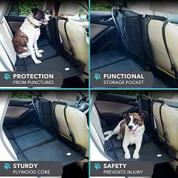 FrontPet Backseat Pet Bridge, Dog Car Back-Seat Extender Platform, Seat Cover Divider Barrier, Ideal for Trucks, SUVs, and Full Sized Sedans