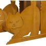 Elegant Home Fashions Cat Double Rest with Scratch Pad and Ball, Golden Oak (OOAK50022)