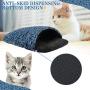 Cuddle Cat Cave Bed for Indoor Cats & Small Dogs, Cat Calming Bed for Anxiety, Self Heating Warming Pet Sleeping Bed, Non-Slip Leopard Mattress House for Kittens, Puppies, Small Breeds Dogs